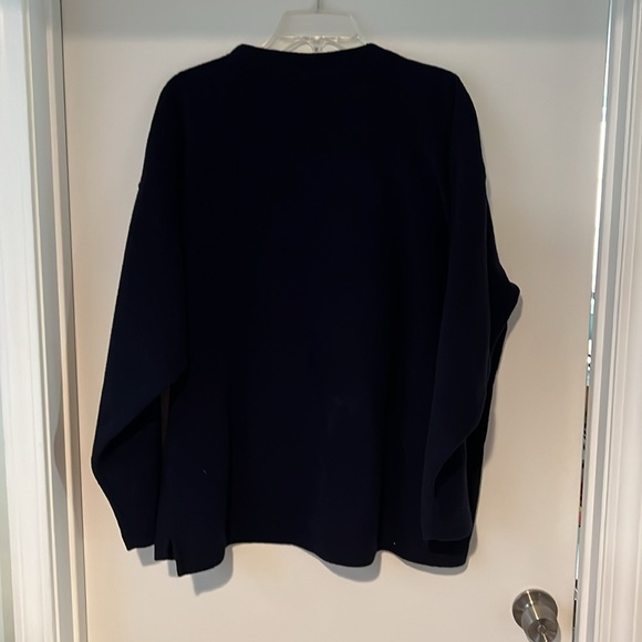 Navy Sweatshirt Vermillion Ohio Sailboats Red White Blue Sails Size Large - Picture 4 of 4